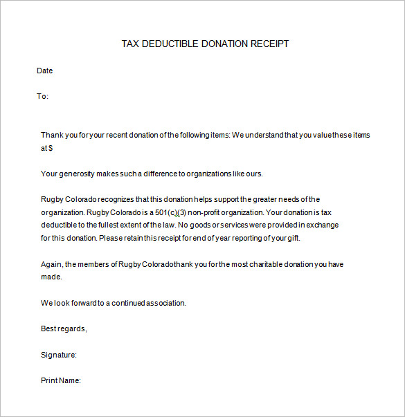Donation Receipt Template 12+ Free Word, Excel, PDF Format Donation Receipt Template 12+ Free Word, Excel, PDF Format