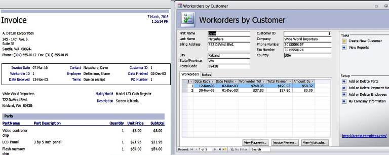 Access Invoice Template Free | invoice example Access Invoice Template Free | invoice example