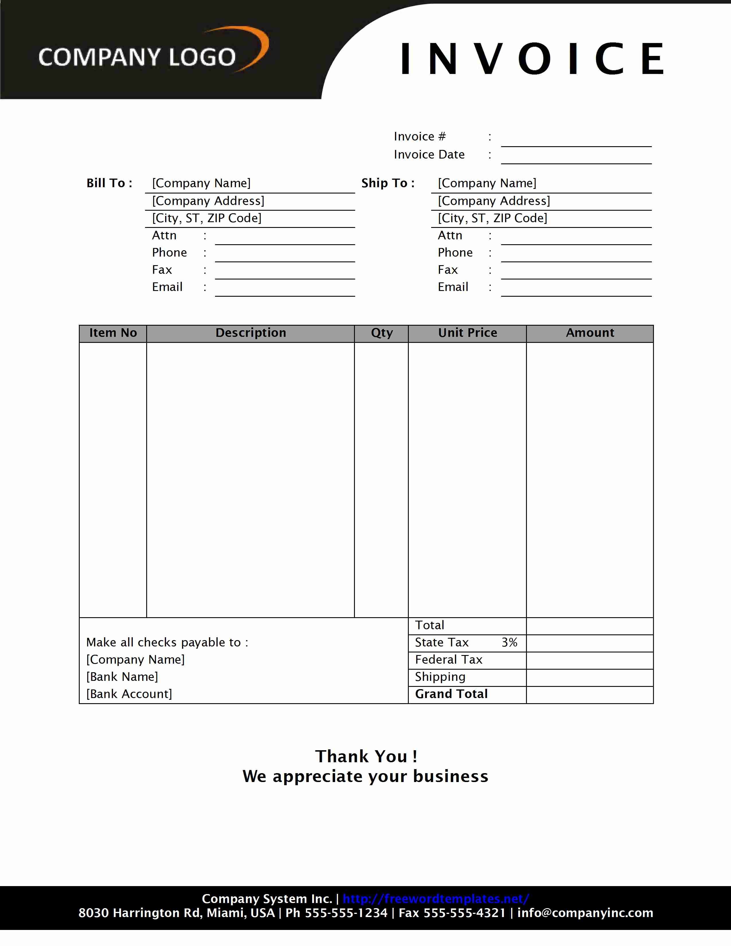 Cash Invoice Format * Invoice Template Ideas