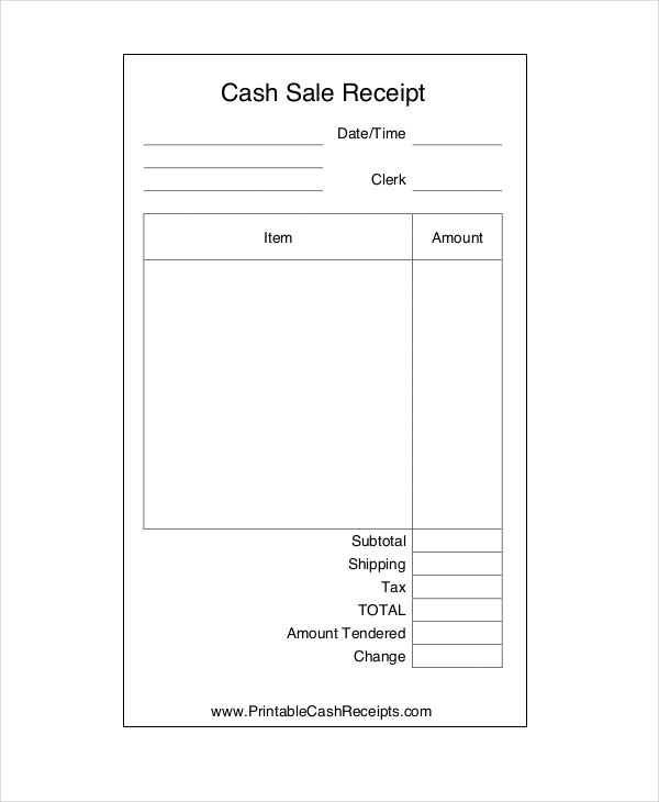 Simple Cash Receipt Template Layout with Blue Border : Helloalive