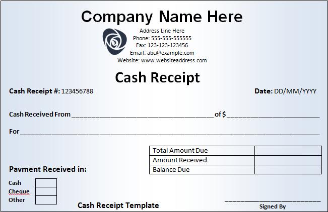 Money Receipt Template 23+ Free Word, Excel, PDF Format | Free 