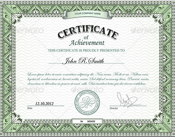 8+ Certificate of Achievement Template – Sample, Example, Format