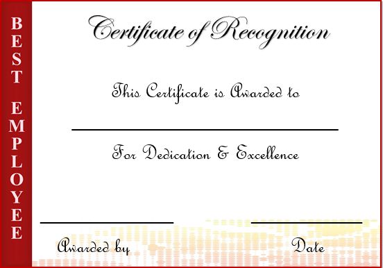 20 Free Certificates Of Appreciation For Employees : Editable 