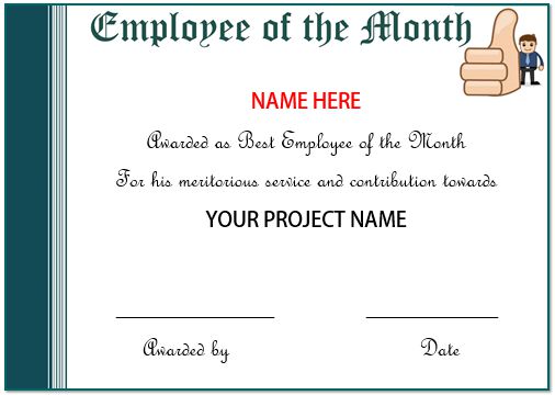 20 Free Certificates Of Appreciation For Employees : Editable 