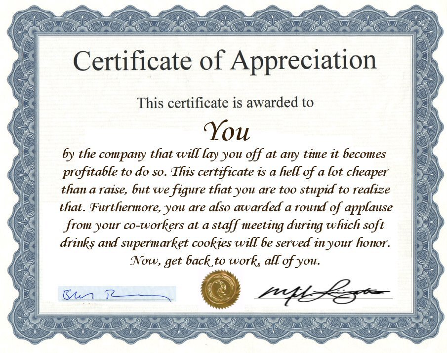 Employee Certificate of Appreciation | Certificates | Pinterest Employee Certificate of Appreciation | Certificates | Pinterest
