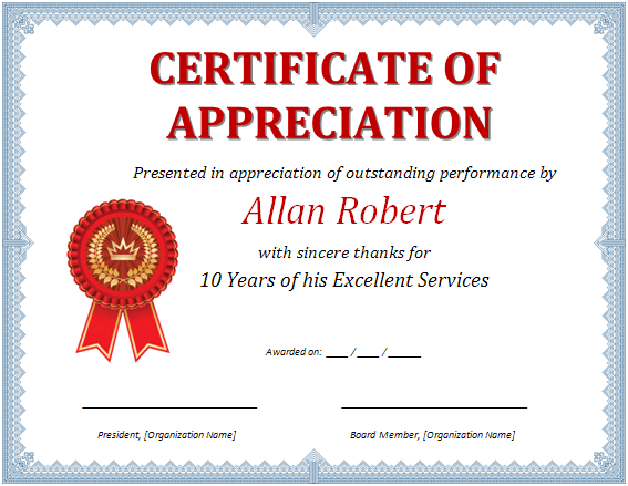 MS Word Certificate of Appreciation | Office Templates Online MS Word Certificate of Appreciation | Office Templates Online