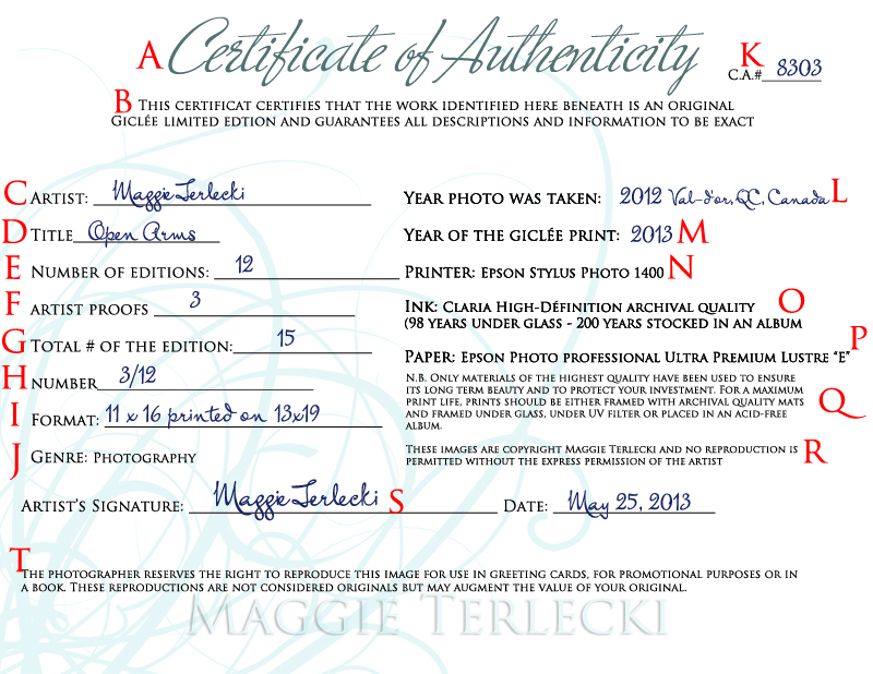 Certificate of Authenticity – how to create your own Certificate of Authenticity – how to create your own