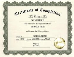7 Free Certificate of Completion Templated Excel PDF Formats 7 Free Certificate of Completion Templated Excel PDF Formats