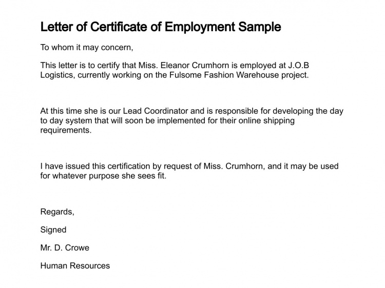 Employment Certificate 36+ Free Word, PDF Documents Download Employment Certificate 36+ Free Word, PDF Documents Download
