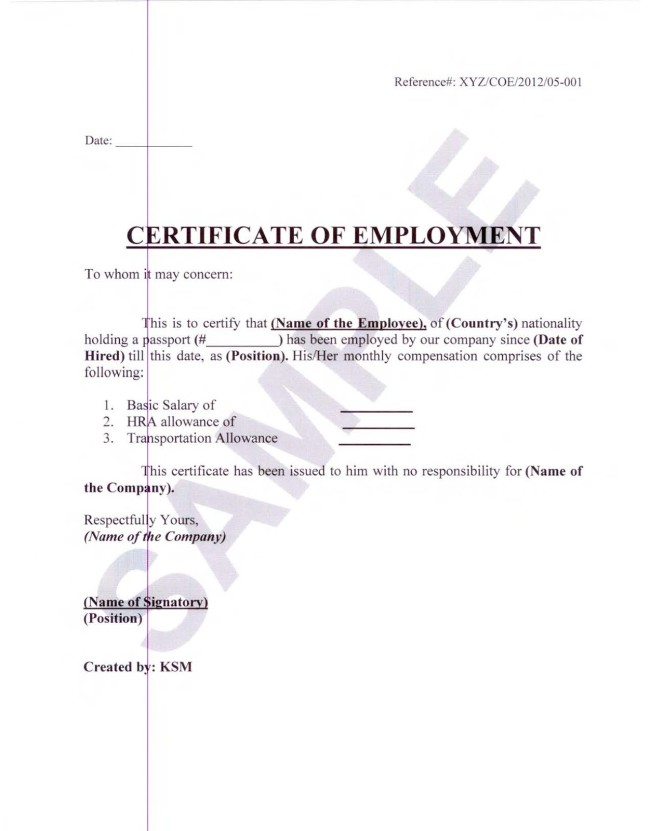 Certificate Of Employment For Nurses : 37 Awesome Award And 