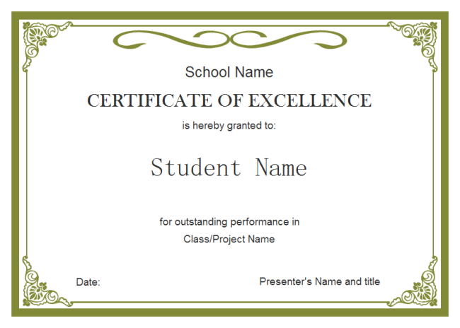 Student Certificate | Free Student Certificate Templates
