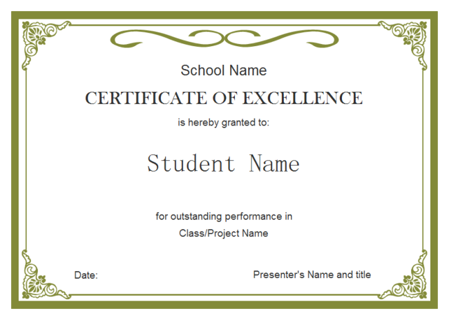 Student Certificate | Free Student Certificate Templates Student Certificate | Free Student Certificate Templates