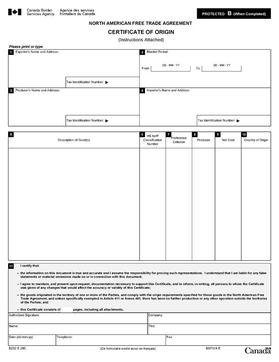 certificate of origin template certificate of origin template