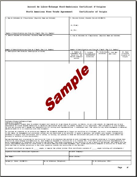 Global Wizard NAFTA Certificate of Origin Global Wizard NAFTA Certificate of Origin