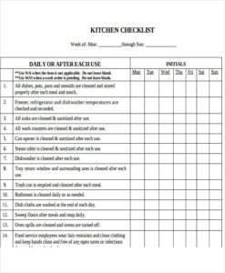 restaurant cleaning schedules templates