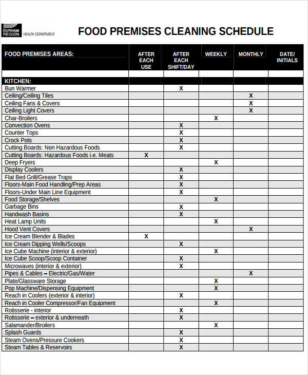 Restaurant Schedule Template – 9+ Free Sample, Example Format Restaurant Schedule Template – 9+ Free Sample, Example Format