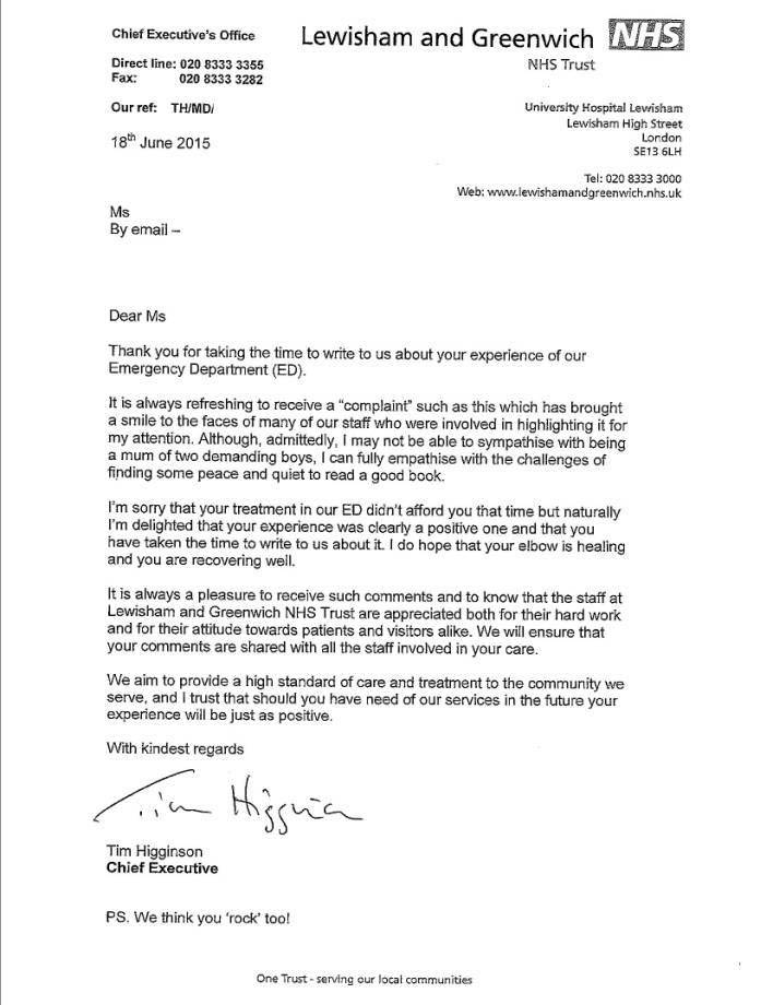 You NEED to see this NHS complaint letter Good Housekeeping You NEED to see this NHS complaint letter Good Housekeeping