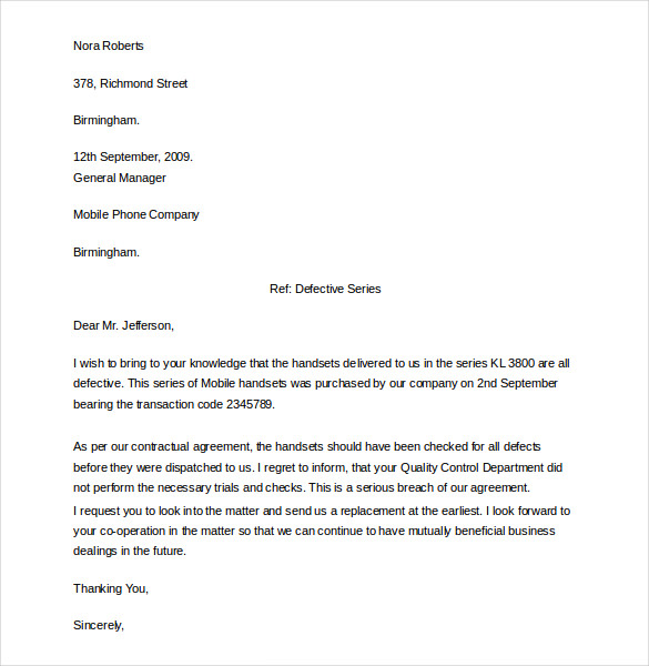 12+ Formal Complaint Letter Templates – Free Sample, Example 12+ Formal Complaint Letter Templates – Free Sample, Example