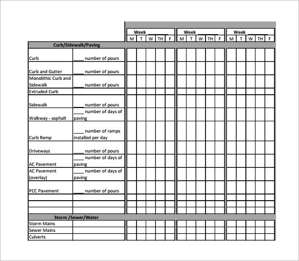 Construction Schedule Template – 6+ Free Sample, Example Format Construction Schedule Template – 6+ Free Sample, Example Format