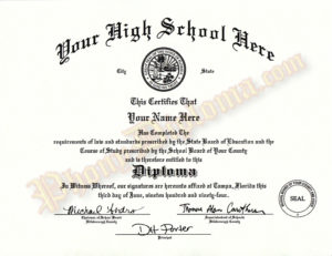 high school diploma print out