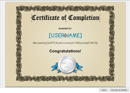 How to Create Certificates for Quiz takers How to Create Certificates for Quiz takers