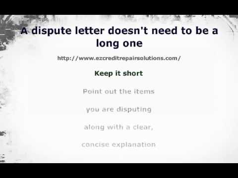 Tips on Writing a Dispute Letter to a Collection Agency YouTube Tips on Writing a Dispute Letter to a Collection Agency YouTube