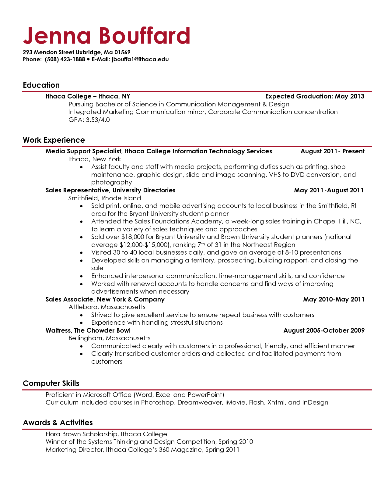 Current College Student Resume | berathen.Com Current College Student Resume | berathen.Com