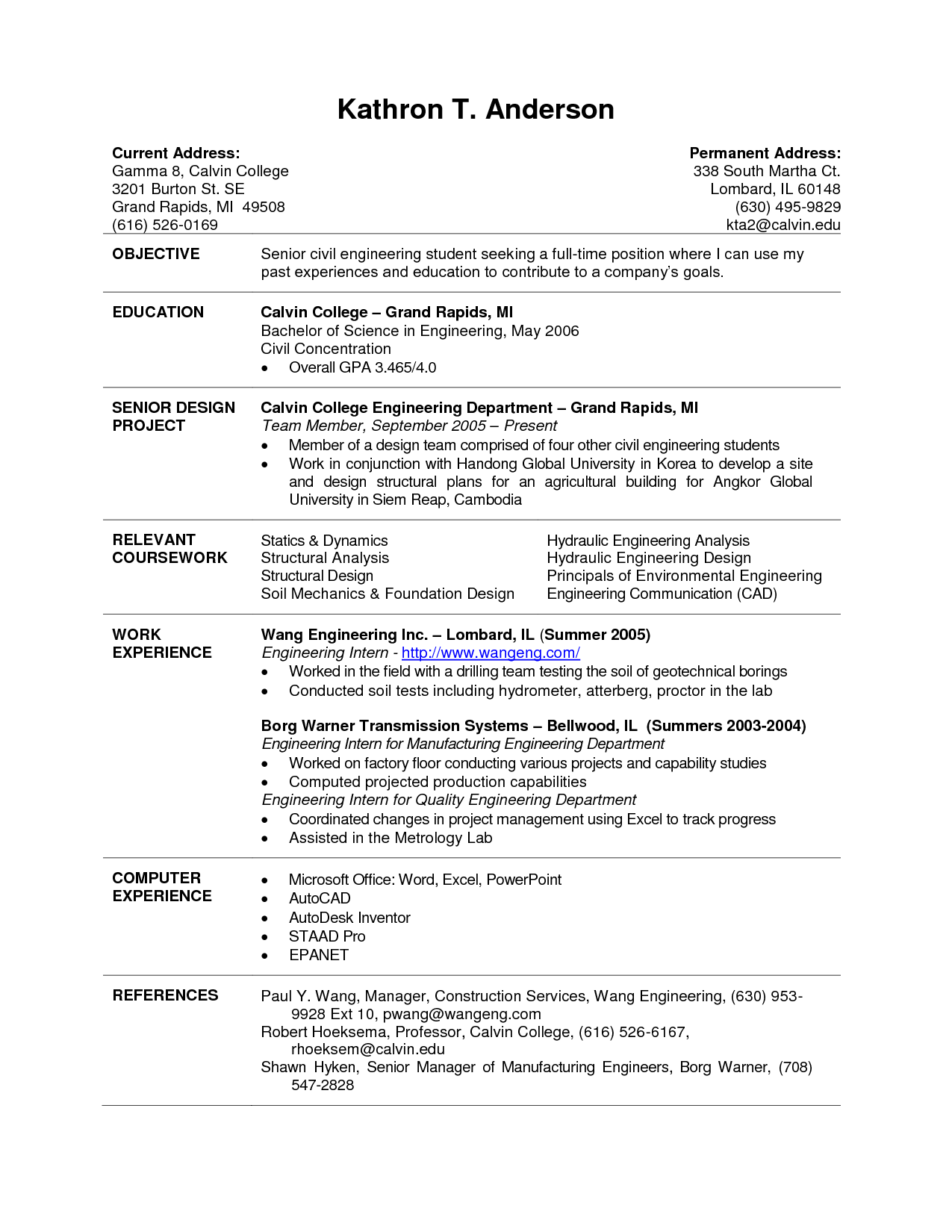 Spectacular Inspiration College Graduate Resume Sample 14 Current 