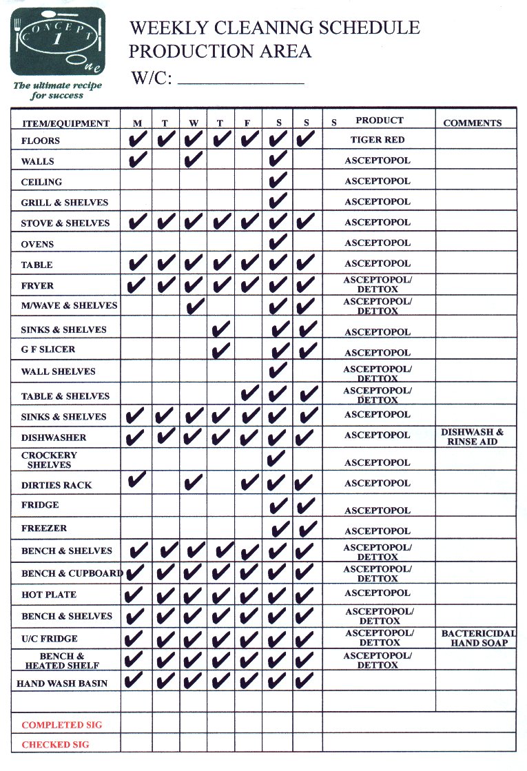 Cleaning Schedule Template 30+ Free Word, Excel, PDF Documents 