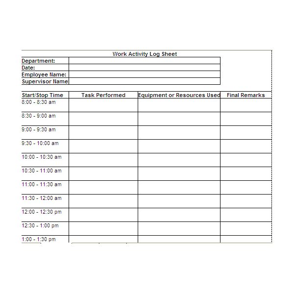 Free Printable Work Log Sheets: Download and Modify for Your Own Free Printable Work Log Sheets: Download and Modify for Your Own