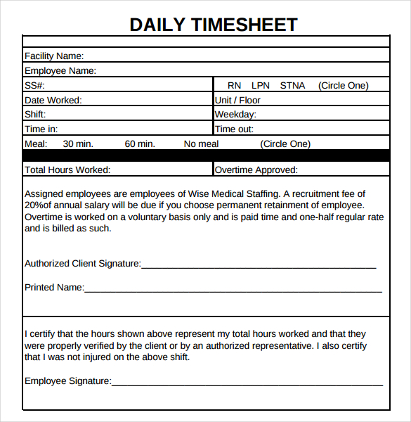 basic daily timesheet 1.png (728×942) | Landscaping Business 