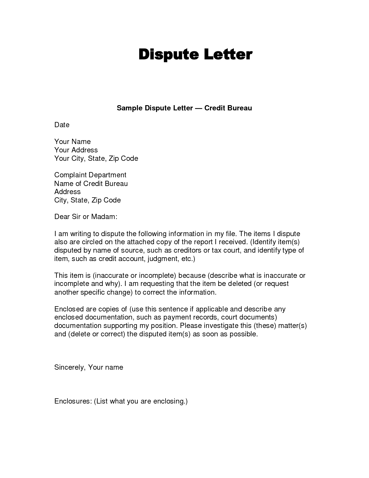 write a disagreement letter example