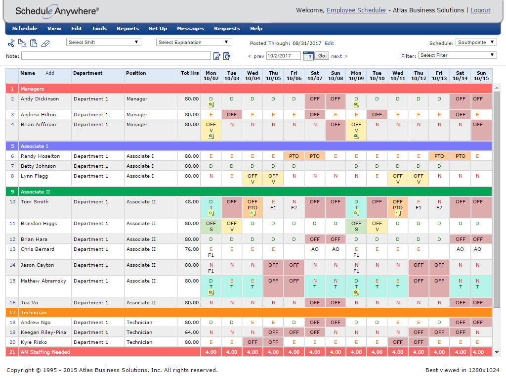 Employee Shift Schedule Generator | Excel Templates