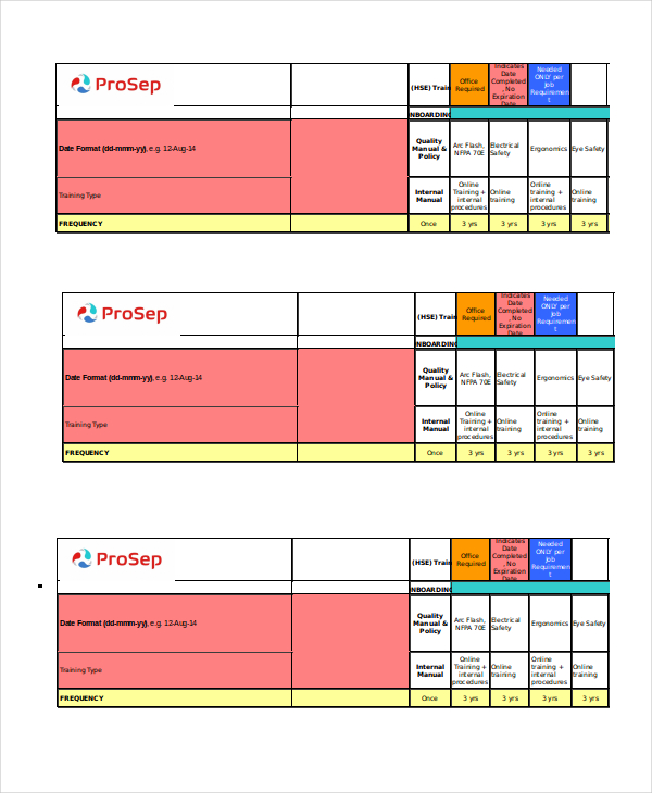 Excel Matrix Template 6+ Free Excel Documents Download | Free 