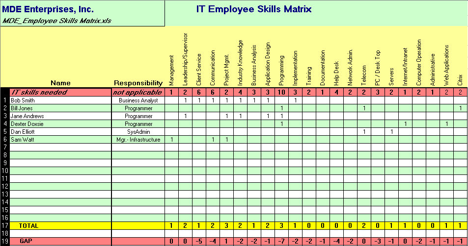 Conduct an IT Staff Skills Inventory | ITLever™