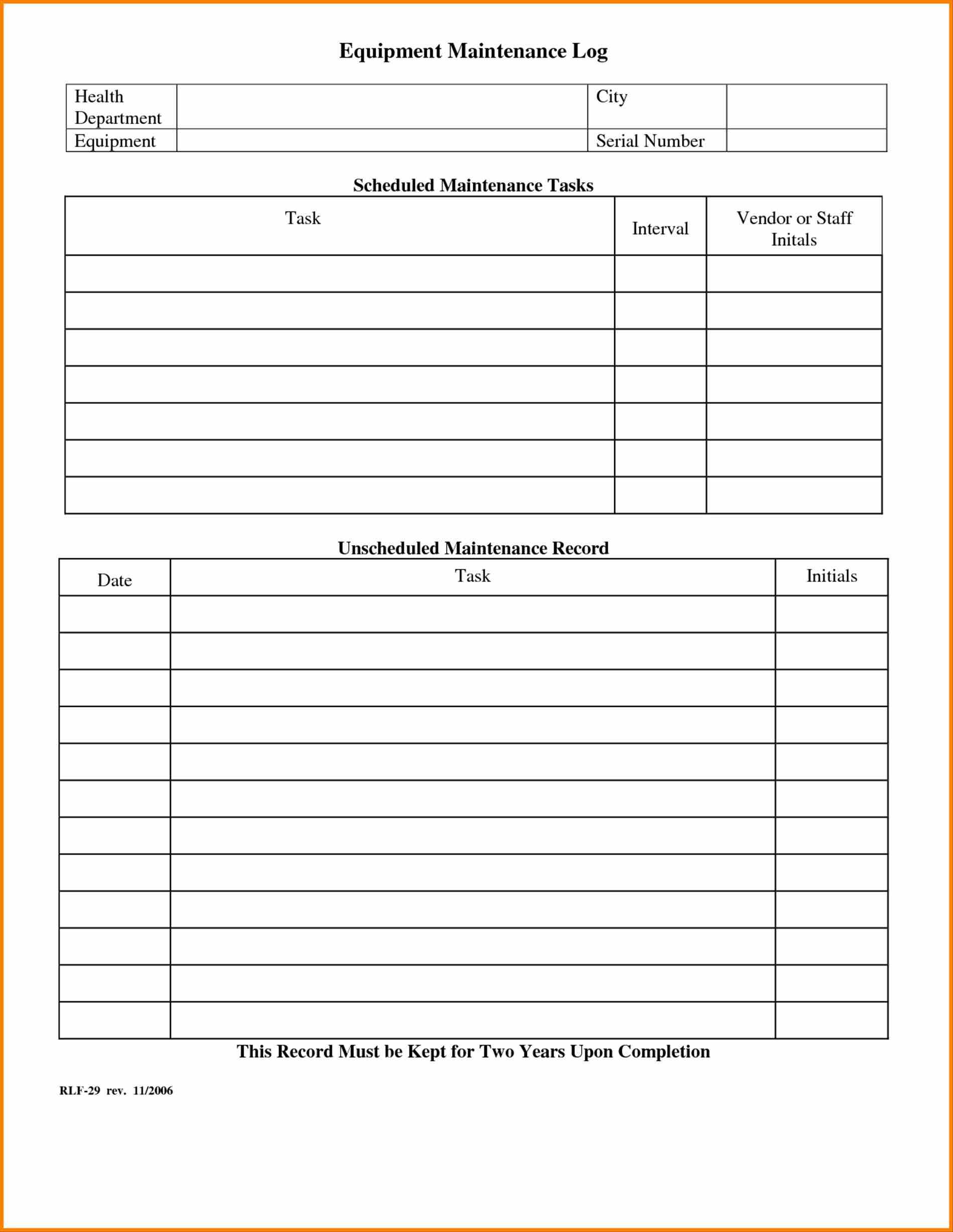 Maintenance Schedule Templates – 21+ Free Word, Excel, PDF Format Maintenance Schedule Templates – 21+ Free Word, Excel, PDF Format