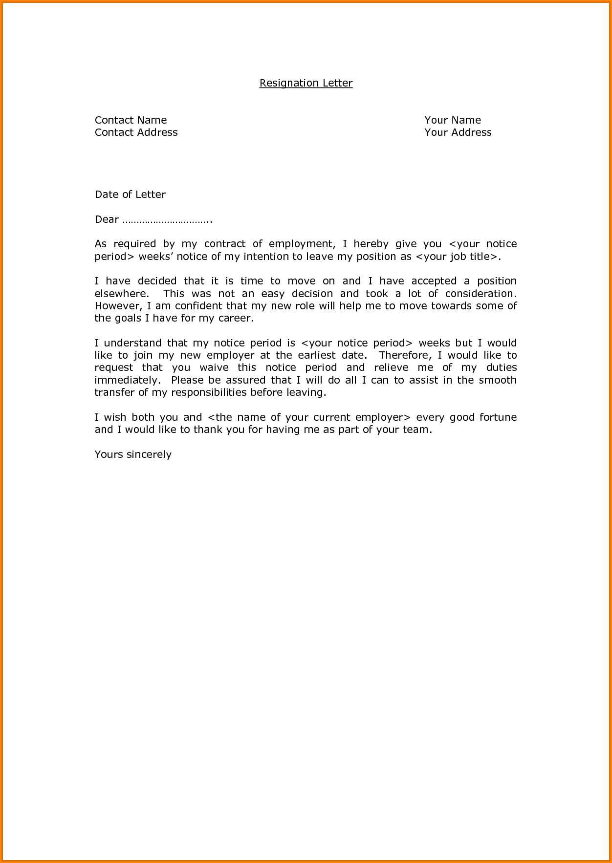 8+ formal resignation letter sample with notice period | receipts 8+ formal resignation letter sample with notice period | receipts