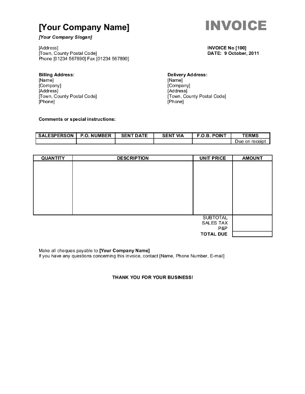 Free Invoice templates Free Online Invoice Generator Free Invoice templates Free Online Invoice Generator
