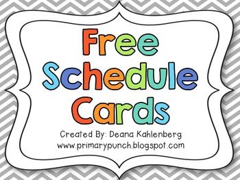 Extra Daily Visual Schedule Cards Free Printables Natural Beach 