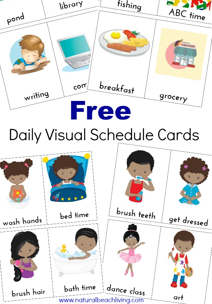 Extra Daily Visual Schedule Cards Free Printables | Visual 