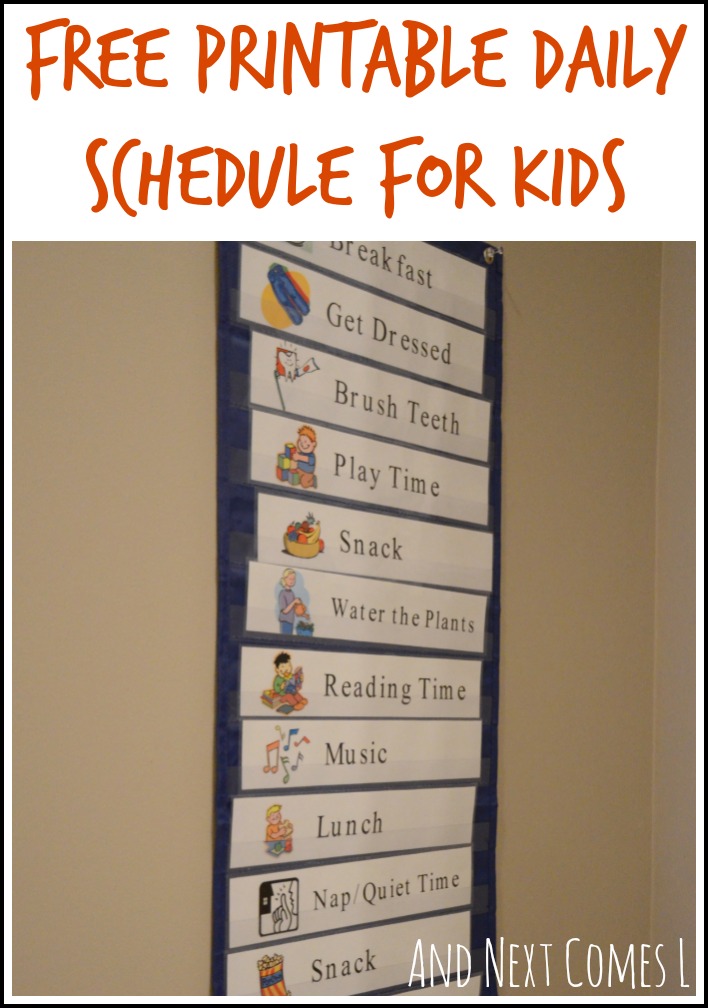 Free Printable Daily Visual Schedule | And Next Comes L Free Printable Daily Visual Schedule | And Next Comes L