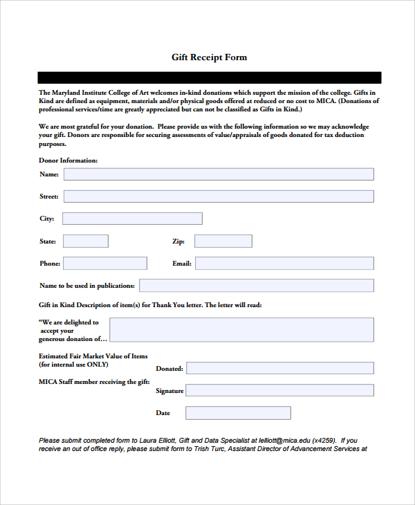 5+ Gift Receipt Templates Free Sample, Example Format Download 