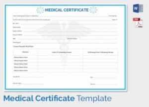 medical certificate online free