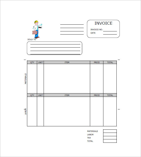 Free Contractor Invoice Templates | Free & Premium Templates