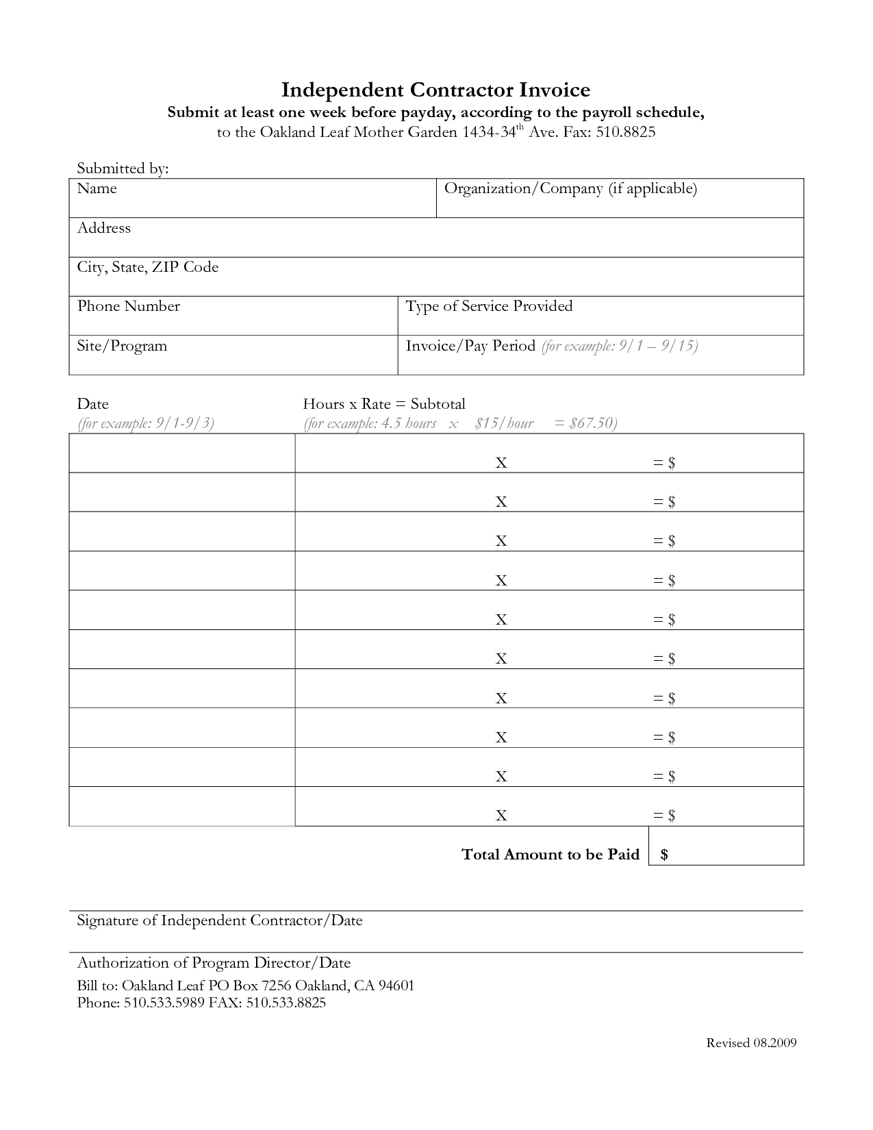 Independent Contractor Invoice Template Free | invoice example Independent Contractor Invoice Template Free | invoice example