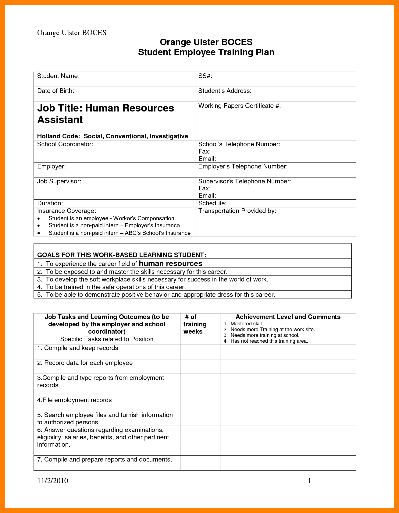 New Employee Training Plan Template Inquire before your hire New Employee Training Plan Template Inquire before your hire