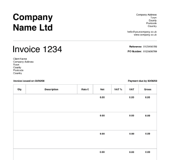 Vat Invoice Template Uk | invoice example