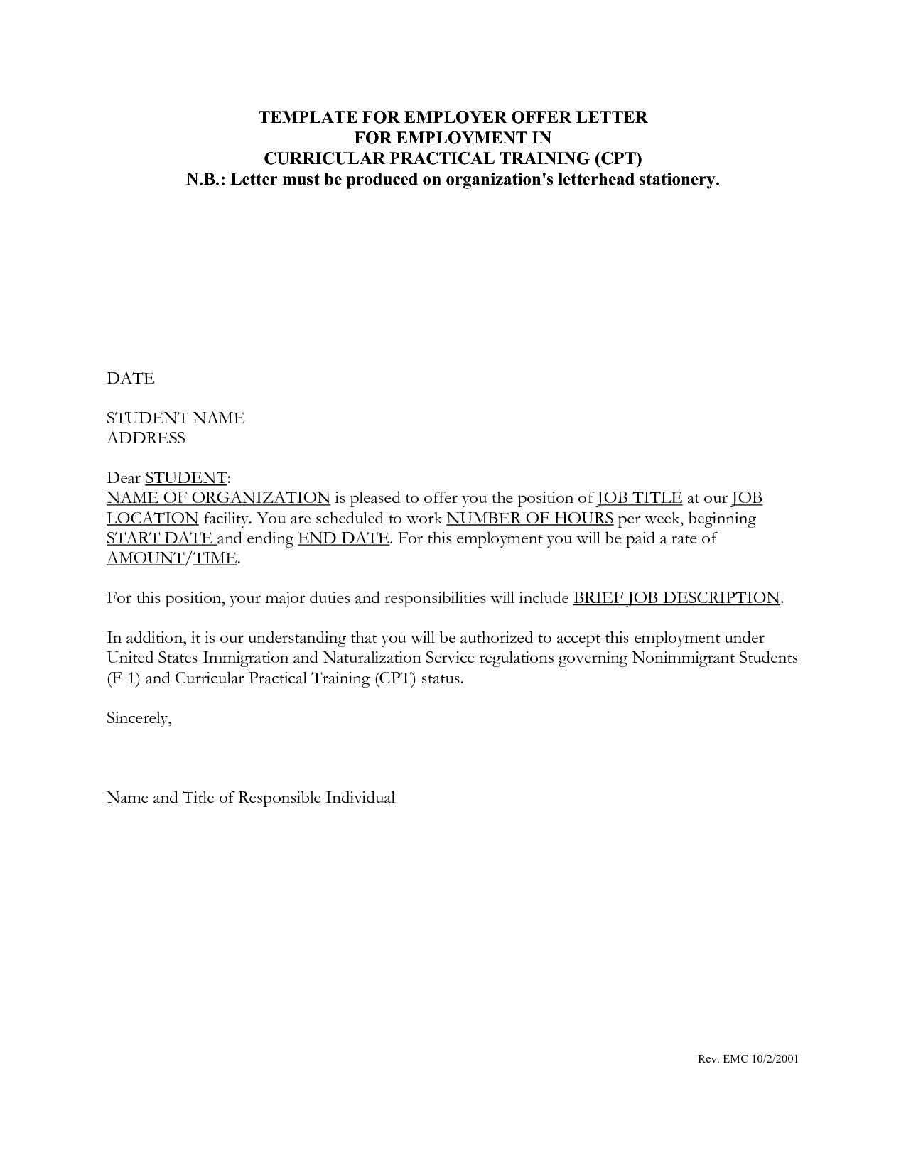 Job Offer Letter Template | Fotolip.Rich image and wallpaper Job Offer Letter Template | Fotolip.Rich image and wallpaper