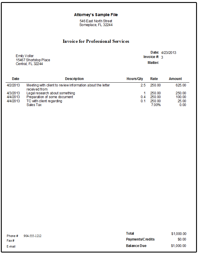 QuickBooks for Lawyers Templates for Invoices | Attorneys Technology QuickBooks for Lawyers Templates for Invoices | Attorneys Technology