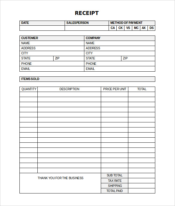 Medical Receipt Template 19+ Free Word, Excel, PDF Format 